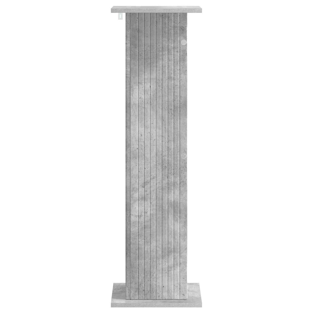 Pflanzenständer 2 pcs Betongrau 30,5 x 30 x 100,5 cm