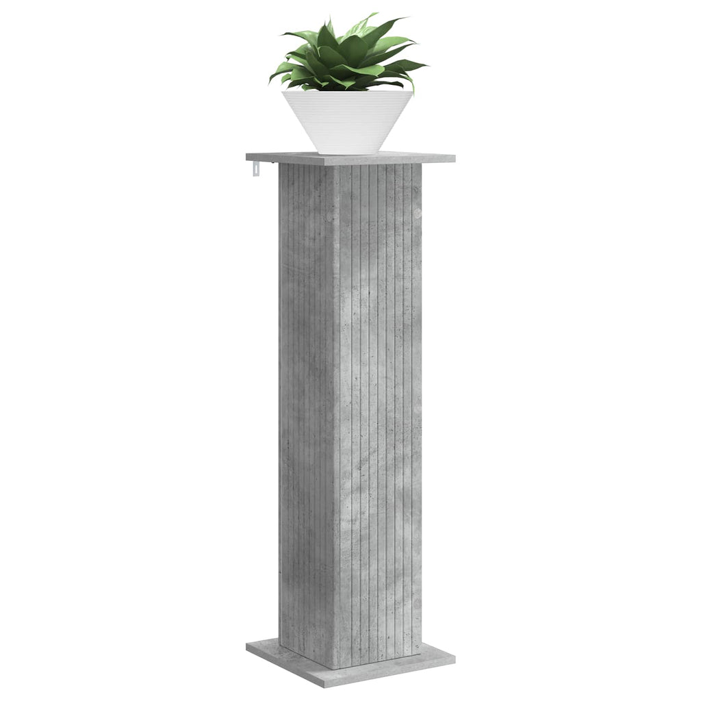 Pflanzenständer 2 pcs Betongrau 30,5 x 30 x 100,5 cm