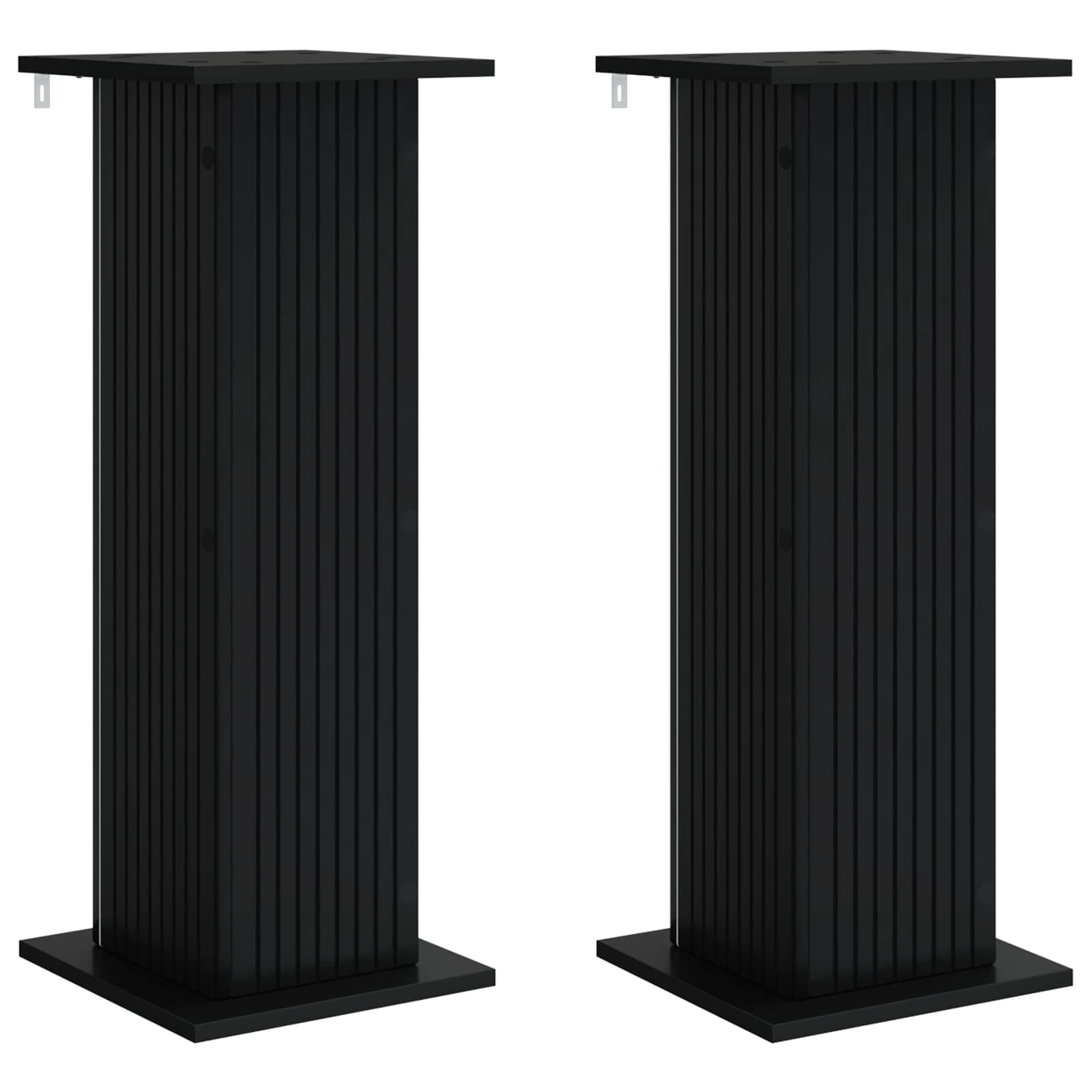 Pflanzenständer 2 pcs Schwarz 30,5 x 30 x 80,5 cm Holzwerkstoff