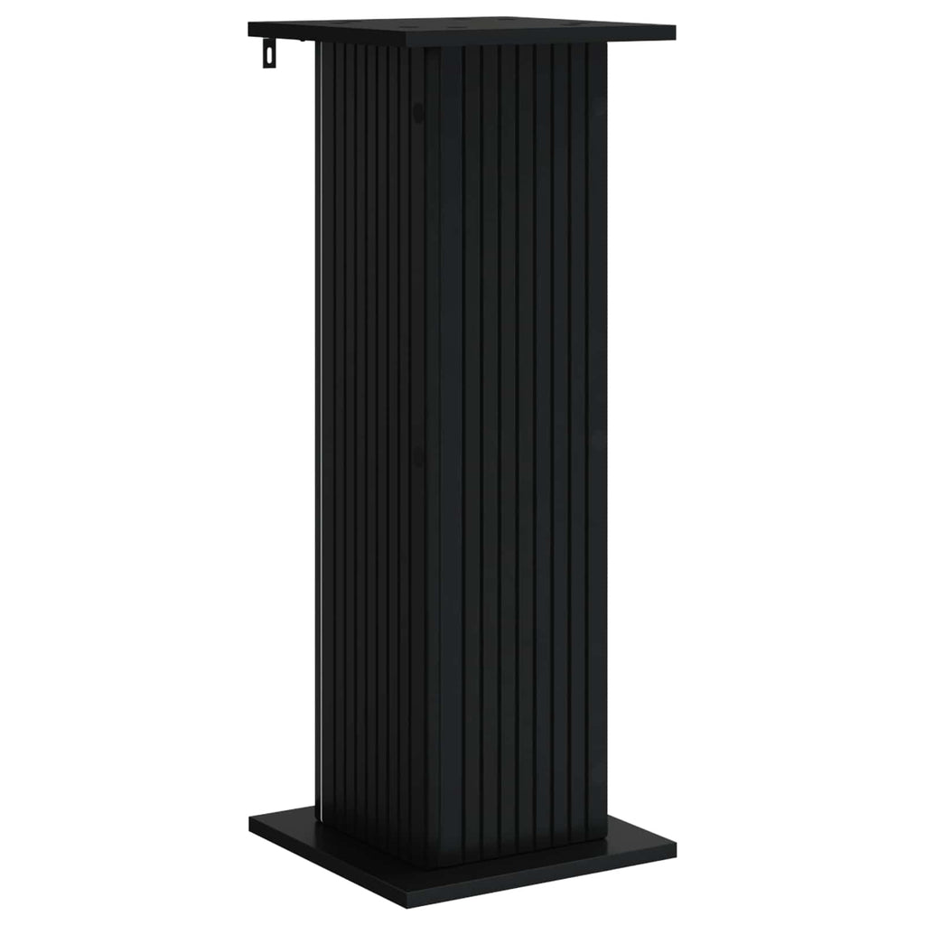 Pflanzenständer 2 pcs Schwarz 30,5 x 30 x 80,5 cm Holzwerkstoff