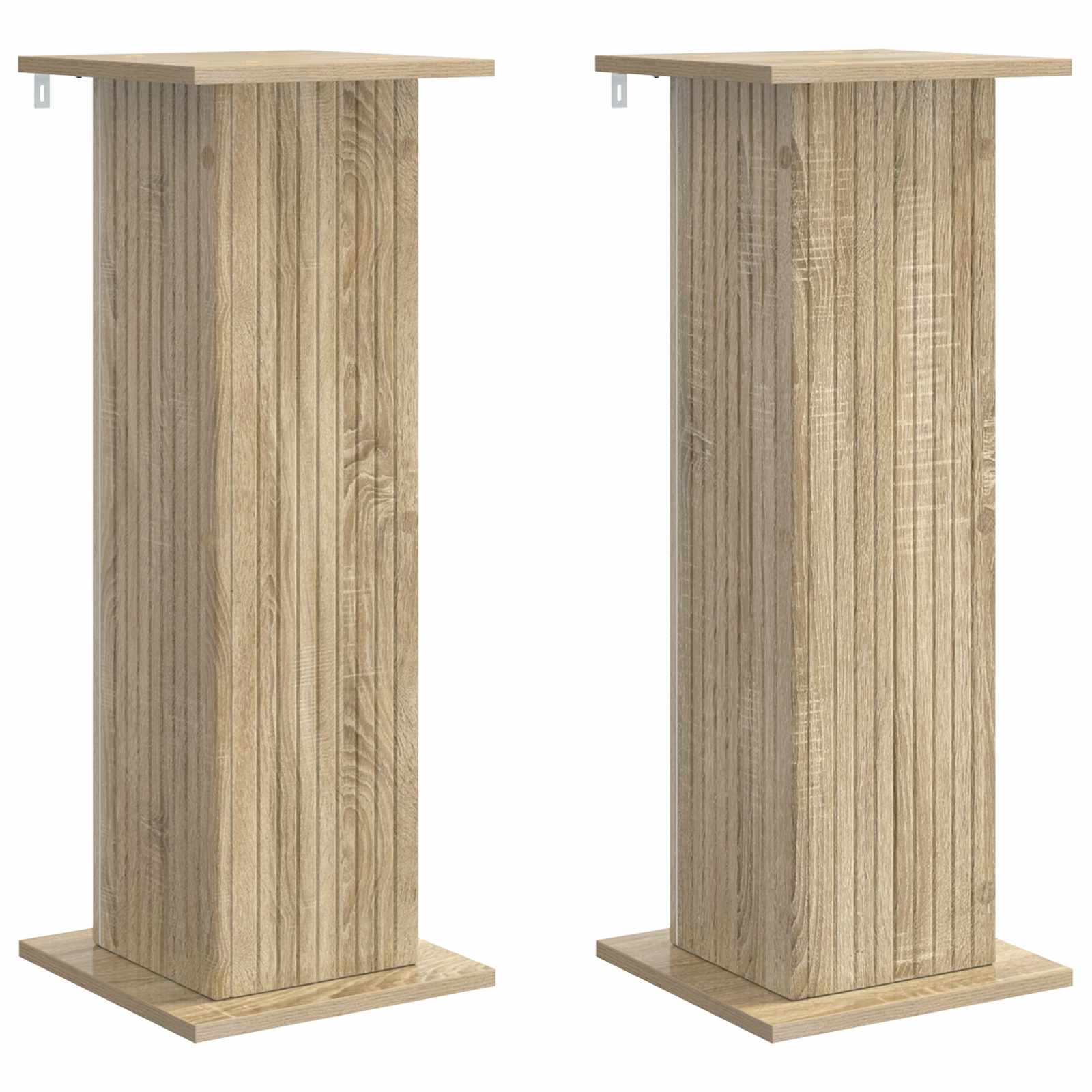 Pflanzenständer 2 pcs Sonoma-Eiche 30,5 x 30 x 80,5 cm