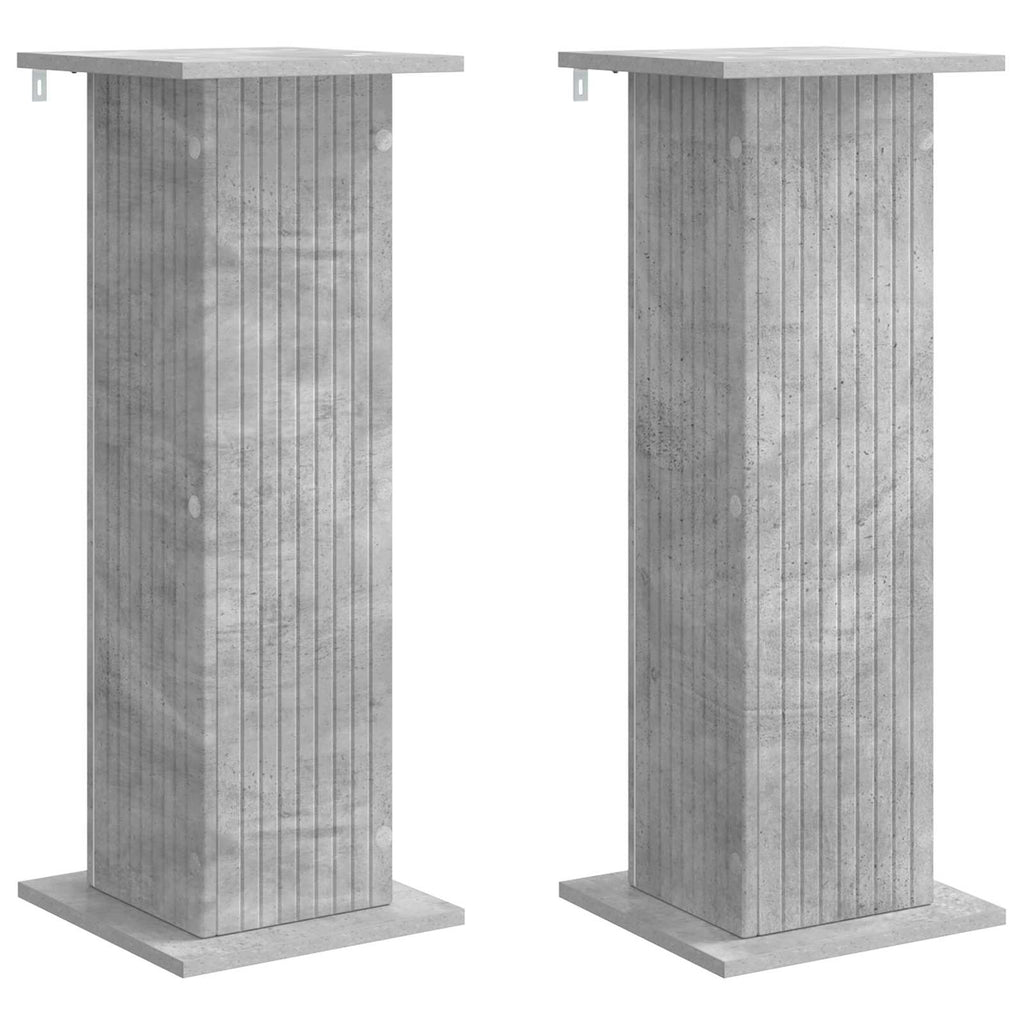 Pflanzenständer 2 pcs Betongrau 30,5 x 30 x 80,5 cm