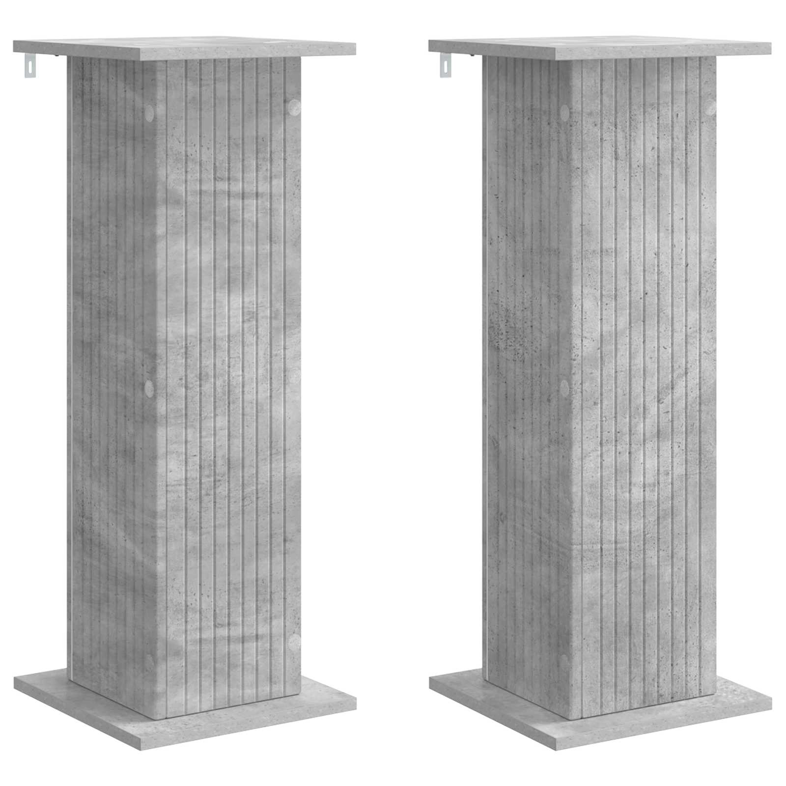 Pflanzenständer 2 pcs Betongrau 30,5 x 30 x 80,5 cm