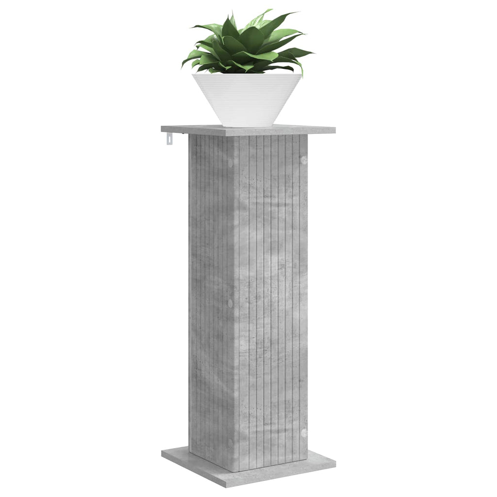 Pflanzenständer 2 pcs Betongrau 30,5 x 30 x 80,5 cm