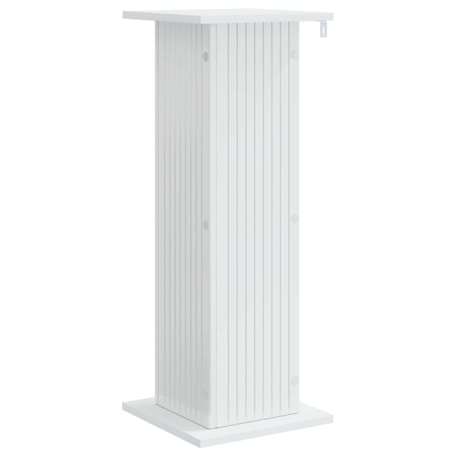 Pflanzenständer 2 pcs Hochglanz Weiß 30,5 x 30 x 80,5 cm