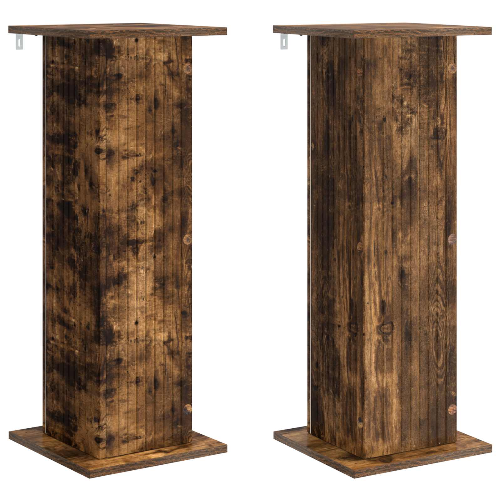 Pflanzenständer 2 pcs Geräucherte Eiche 30,5 x 30 x 80,5 cm