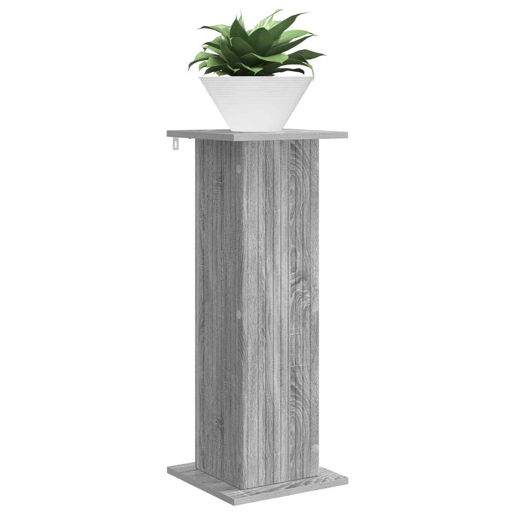 Pflanzenständer 2 pcs Graues Sonoma 30,5 x 30 x 80,5 cm