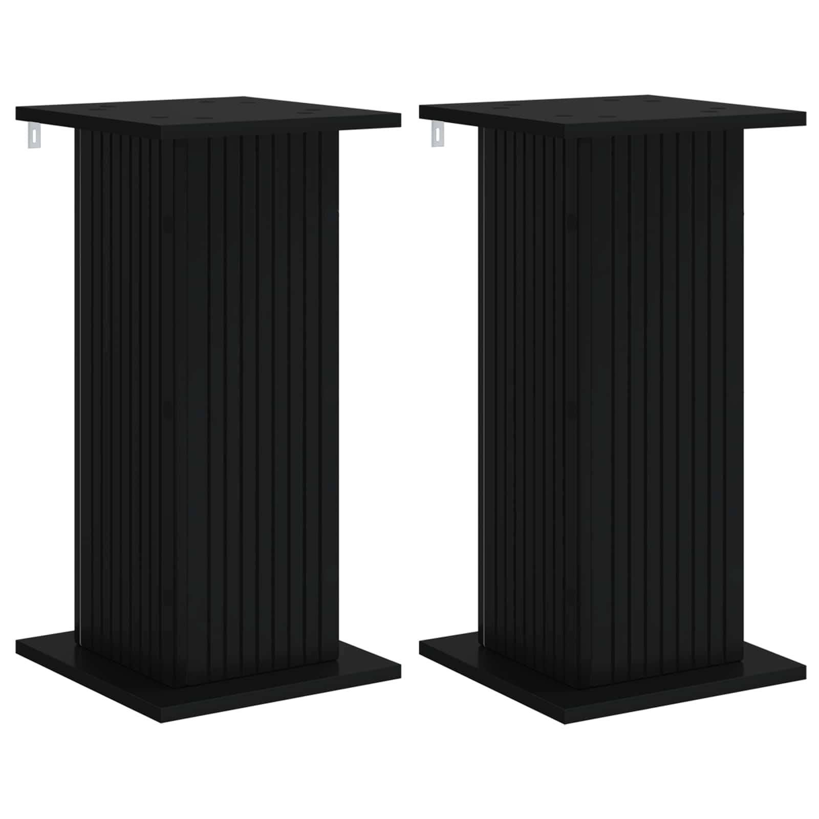 Pflanzenständer 2 pcs Schwarz 30,5 x 30 x 60,5 cm Holzwerkstoff