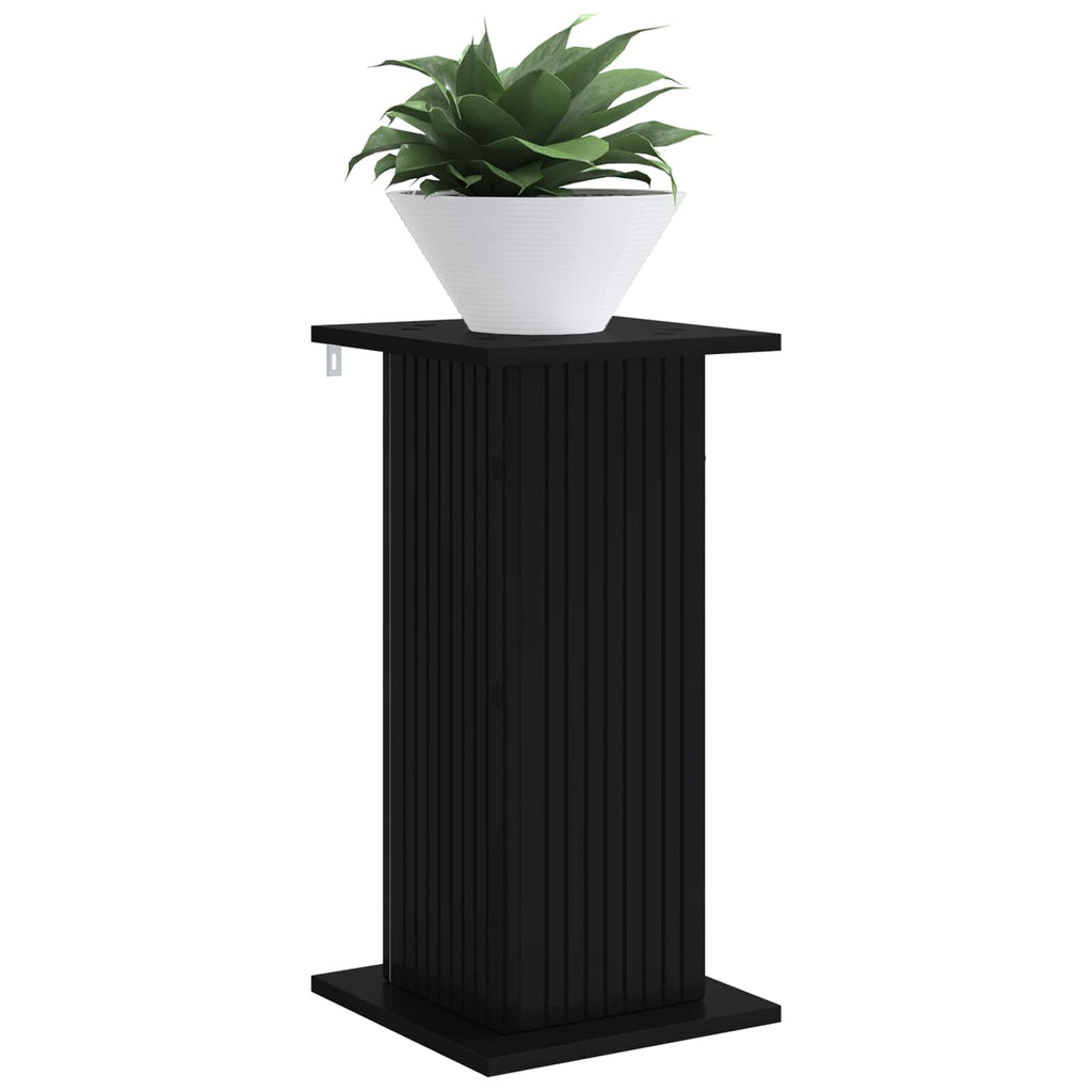 Pflanzenständer 2 pcs Schwarz 30,5 x 30 x 60,5 cm Holzwerkstoff