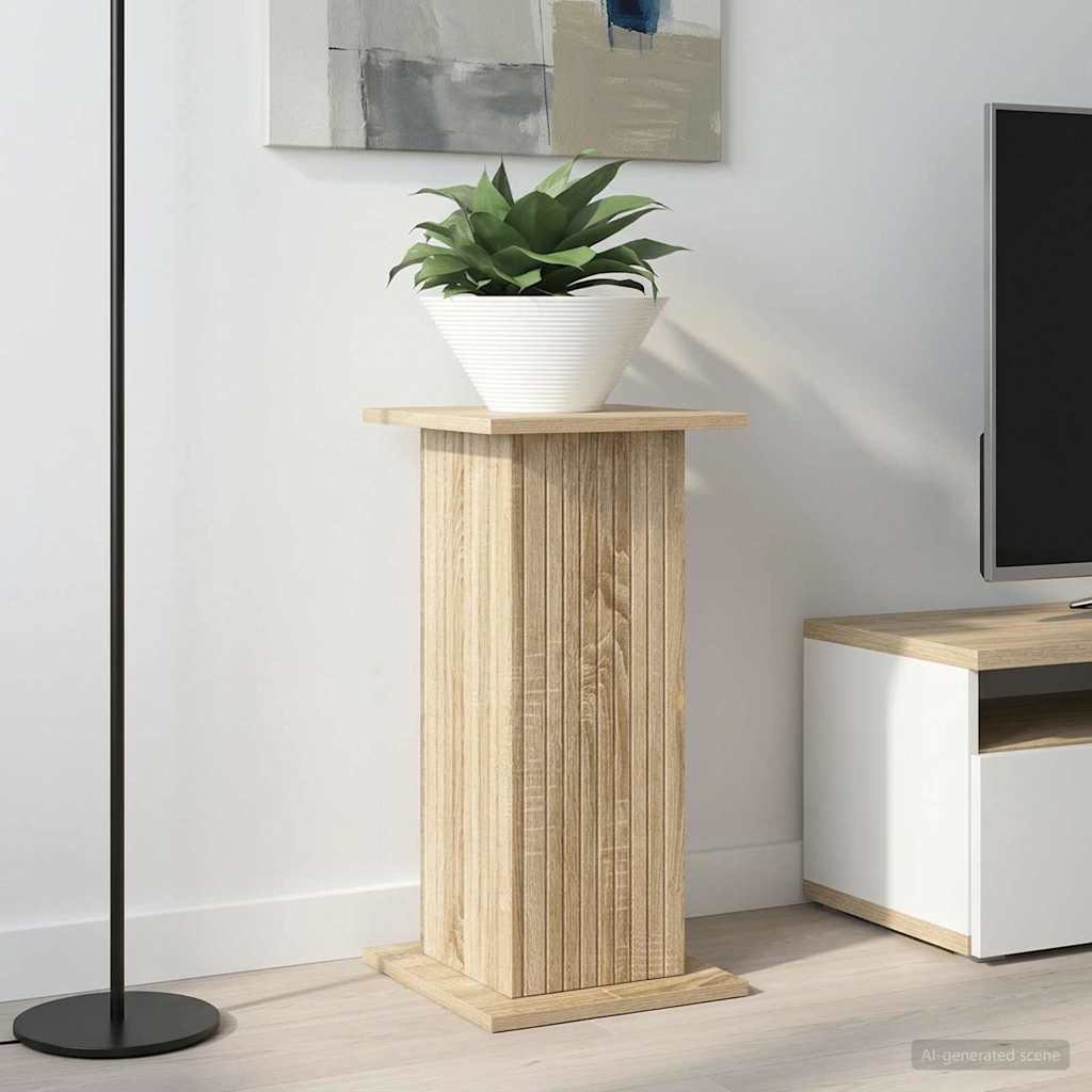 Pflanzenständer 2 pcs Sonoma-Eiche 30,5 x 30 x 60,5 cm