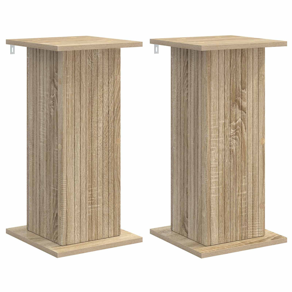 Pflanzenständer 2 pcs Sonoma-Eiche 30,5 x 30 x 60,5 cm