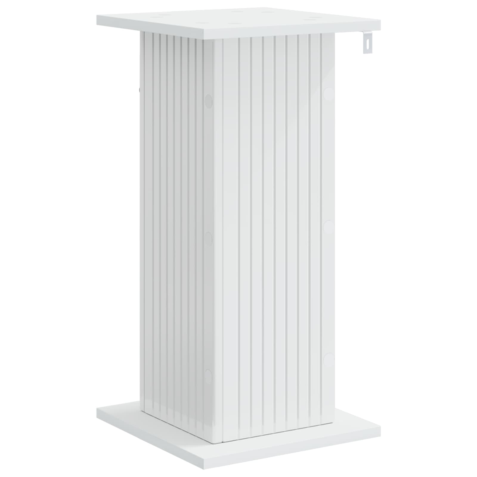 Pflanzenständer 2 pcs Hochglanz Weiß 30,5 x 30 x 60,5 cm
