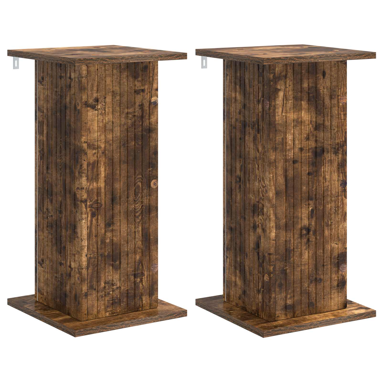 Pflanzenständer 2 pcs Geräucherte Eiche 30,5 x 30 x 60,5 cm