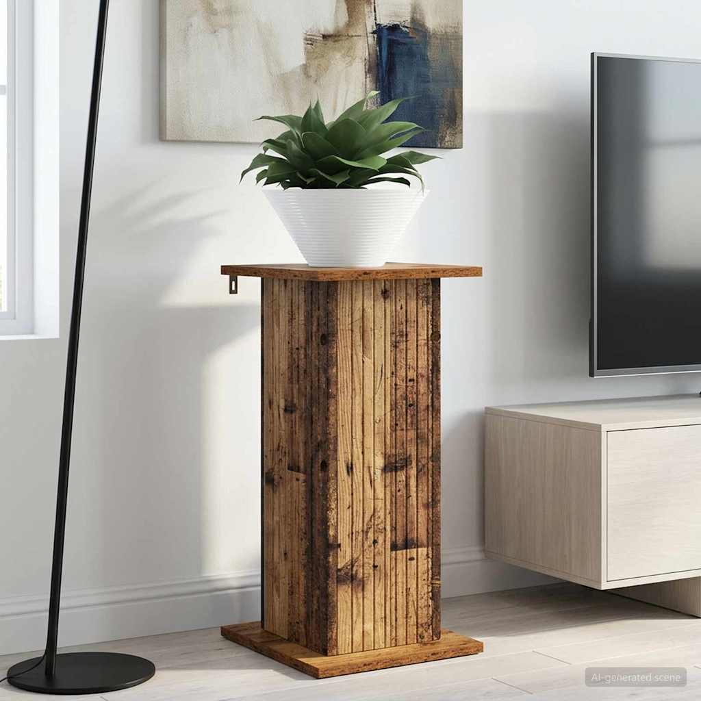 Pflanzenständer Altholz 30,5 x 30 x 60,5 cm Holzwerkstoff