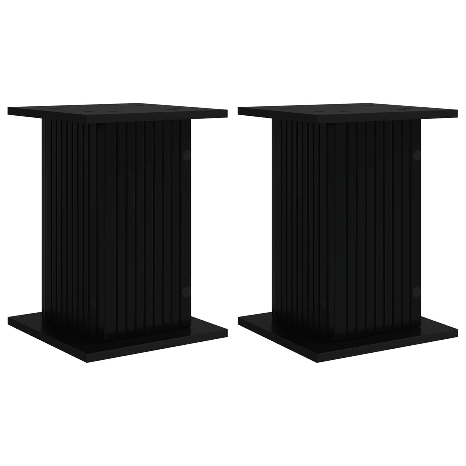 Pflanzenständer 2 pcs Schwarz 30,5 x 30 x 43 cm Holzwerkstoff