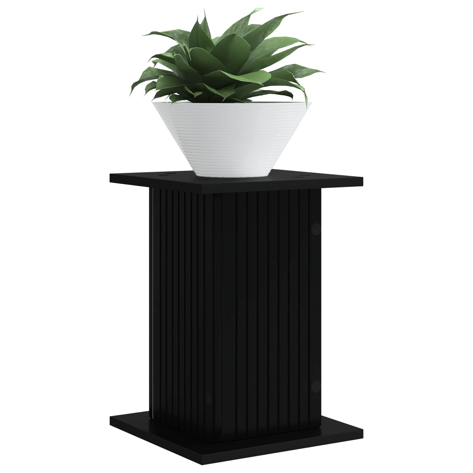 Pflanzenständer 2 pcs Schwarz 30,5 x 30 x 43 cm Holzwerkstoff
