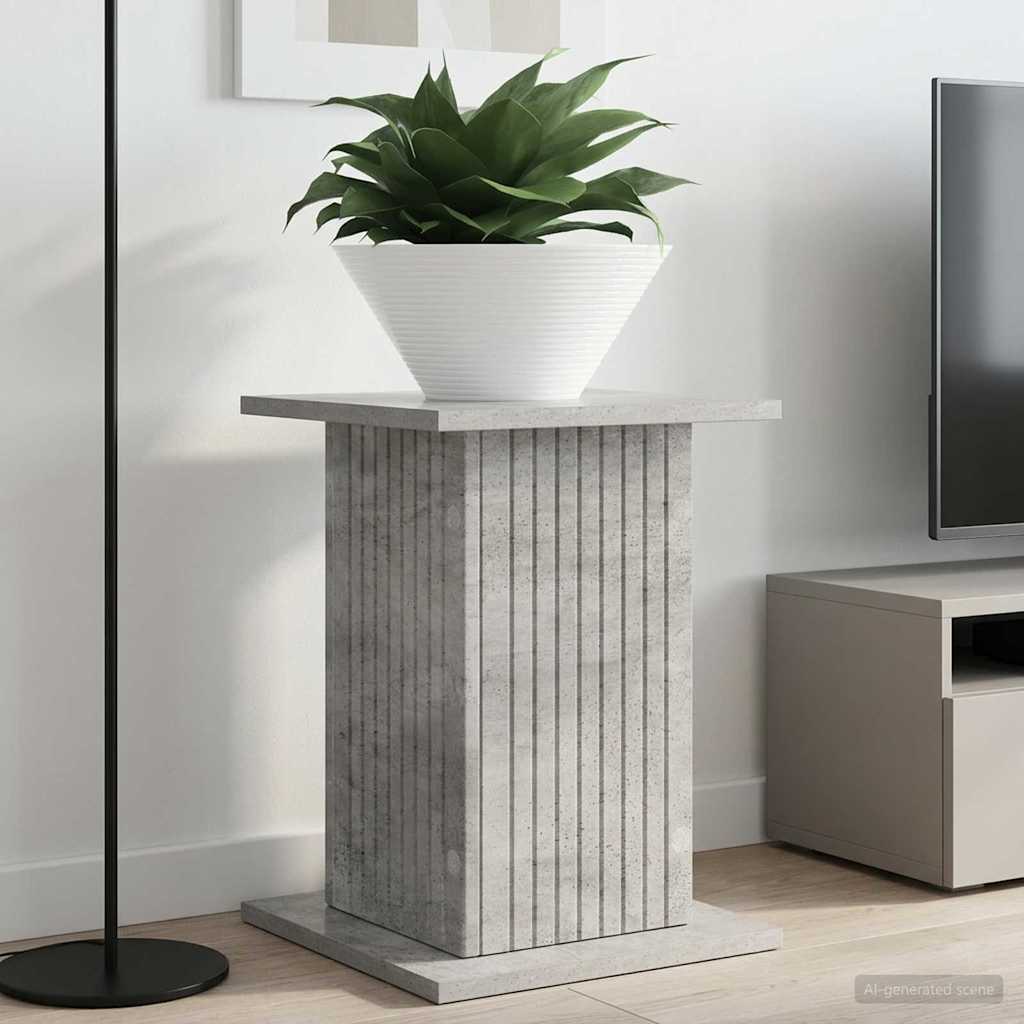 Pflanzenständer 2 pcs Betongrau 30,5 x 30 x 43 cm Holzwerkstoff