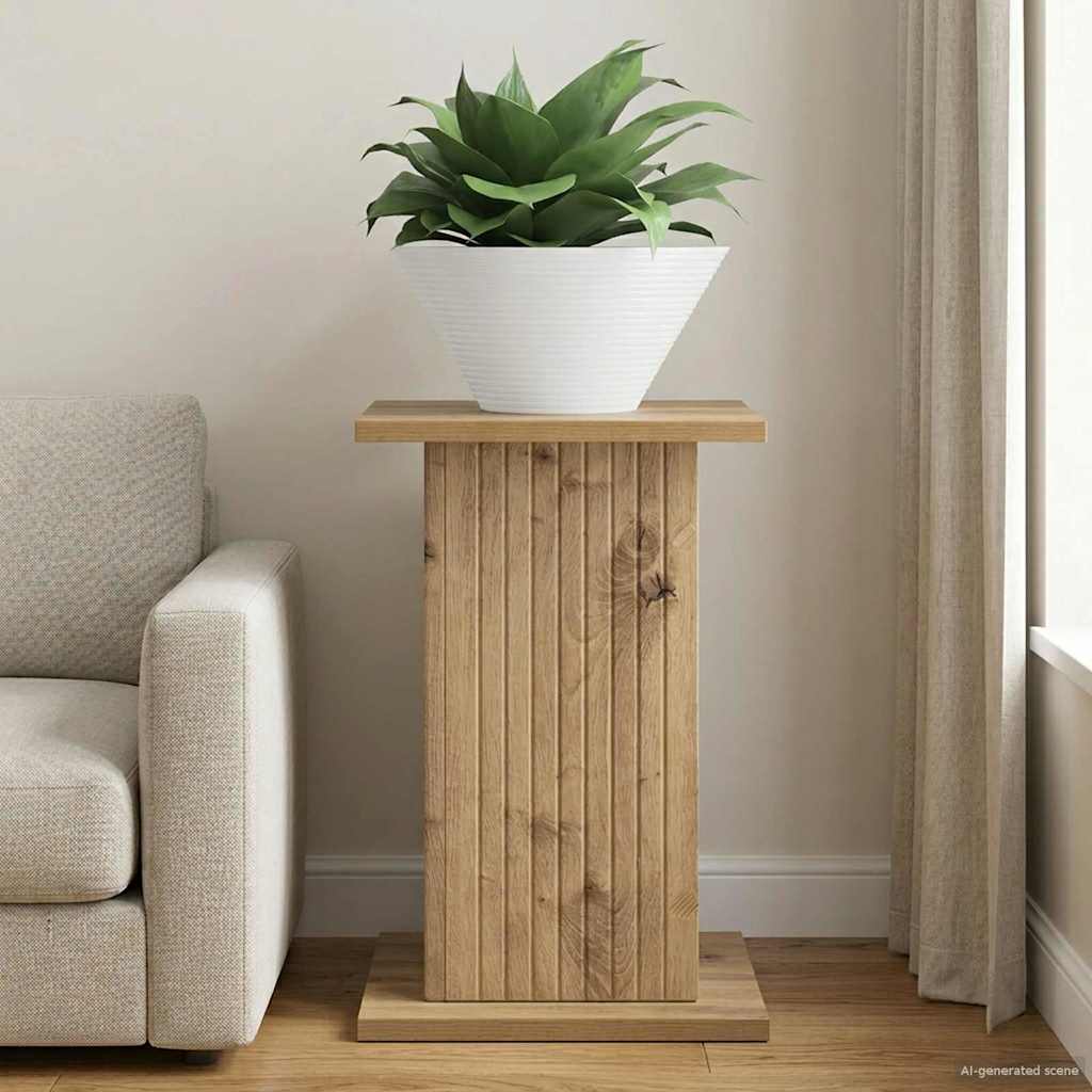 Pflanzenständer Artisan-Eiche 30,5 x 30 x 43 cm Holzwerkstoff