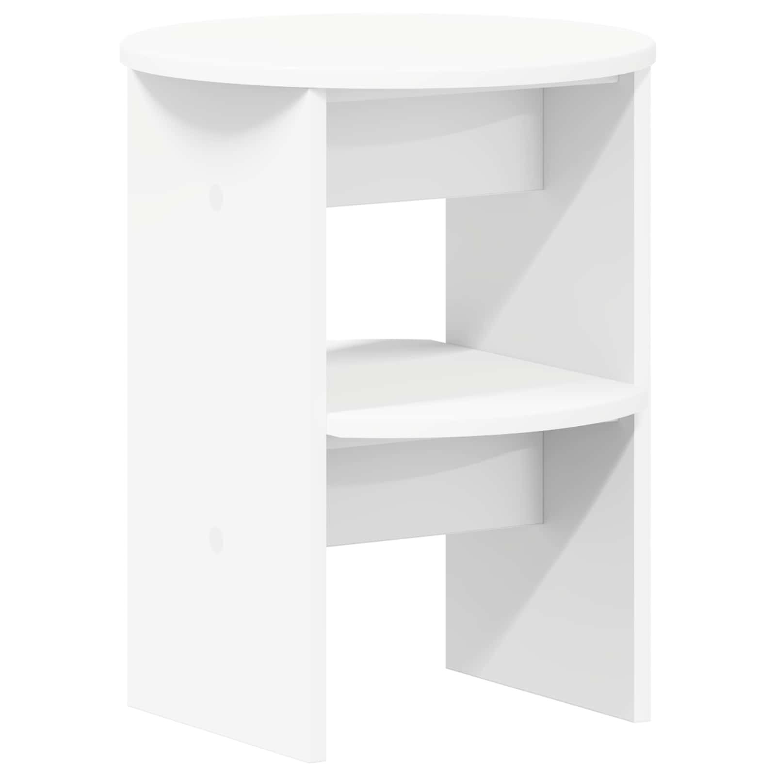 Seitenschrank Weiß Ø40 x 50 cm Holzwerkstoff