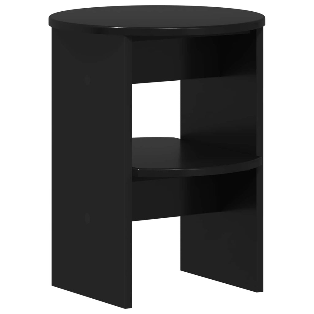 Seitenschrank Schwarz Ø40 x 50 cm Holzwerkstoff