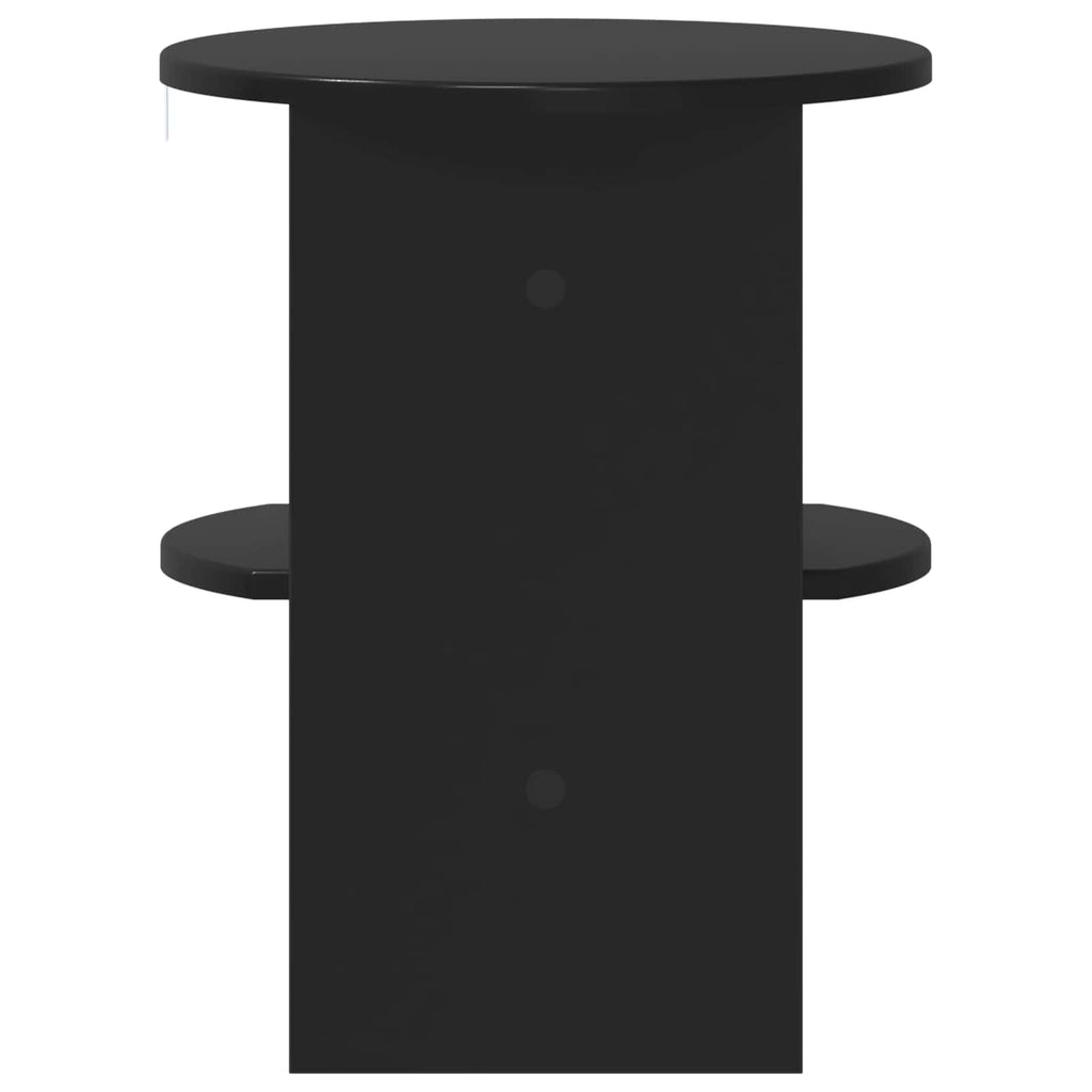 Seitenschrank Schwarz Ø40 x 50 cm Holzwerkstoff