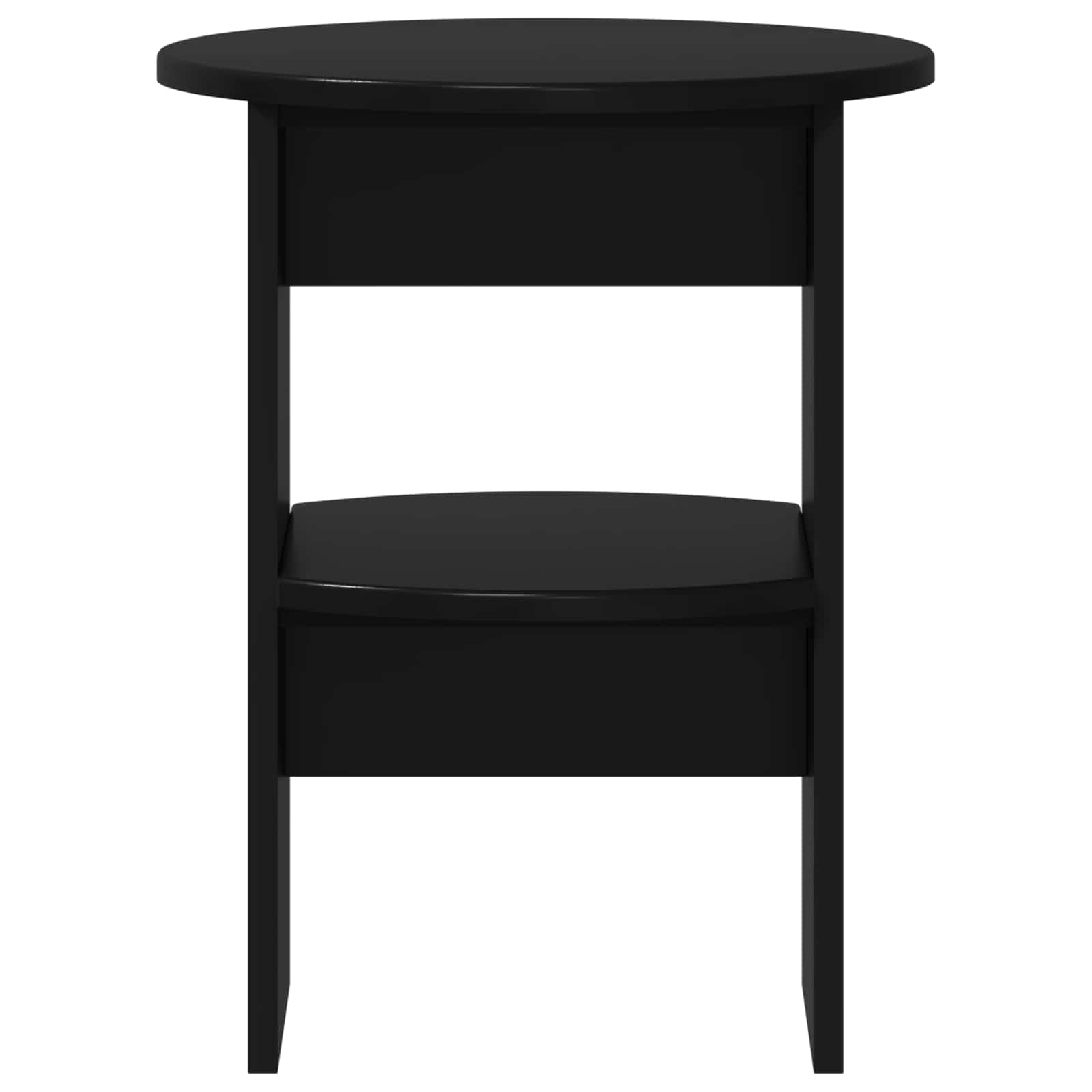 Seitenschrank 2 pcs Schwarz Ø40 x 50 cm Holzwerkstoff