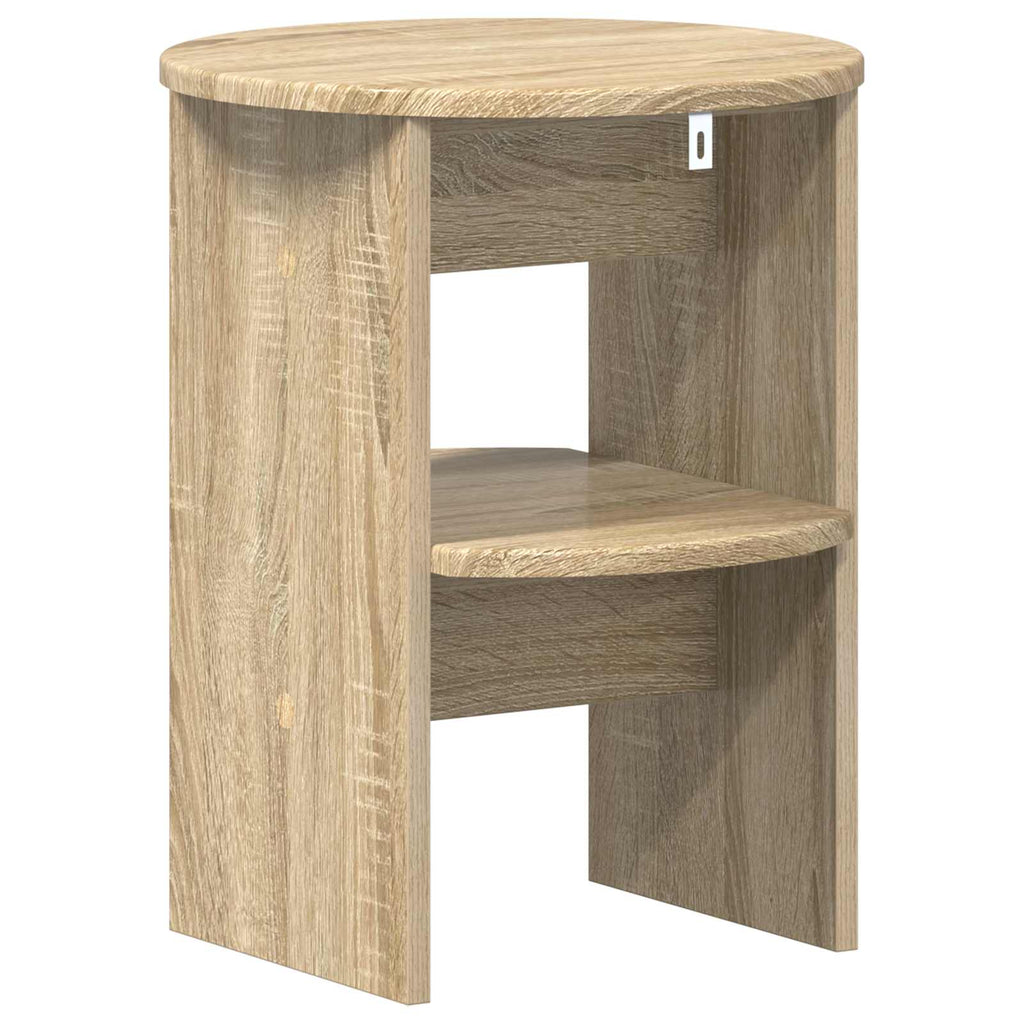 Seitenschrank 2 pcs Sonoma-Eiche Ø40 x 50 cm Holzwerkstoff