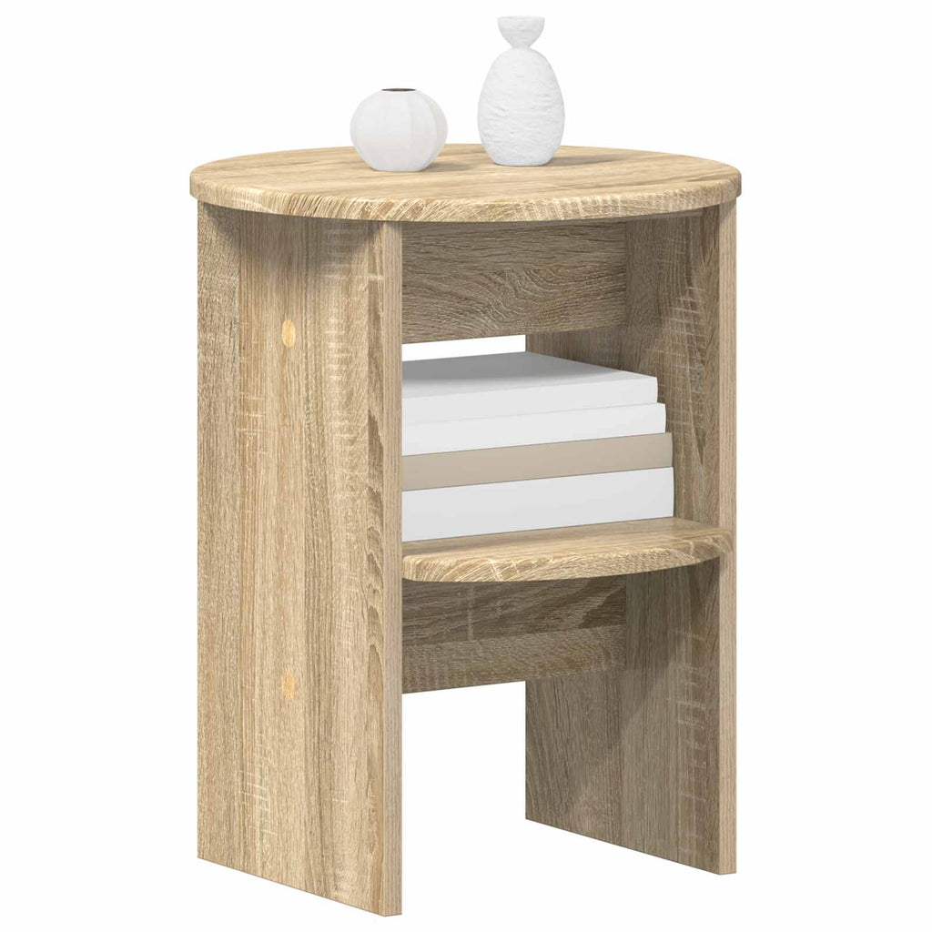 Seitenschrank 2 pcs Sonoma-Eiche Ø40 x 50 cm Holzwerkstoff