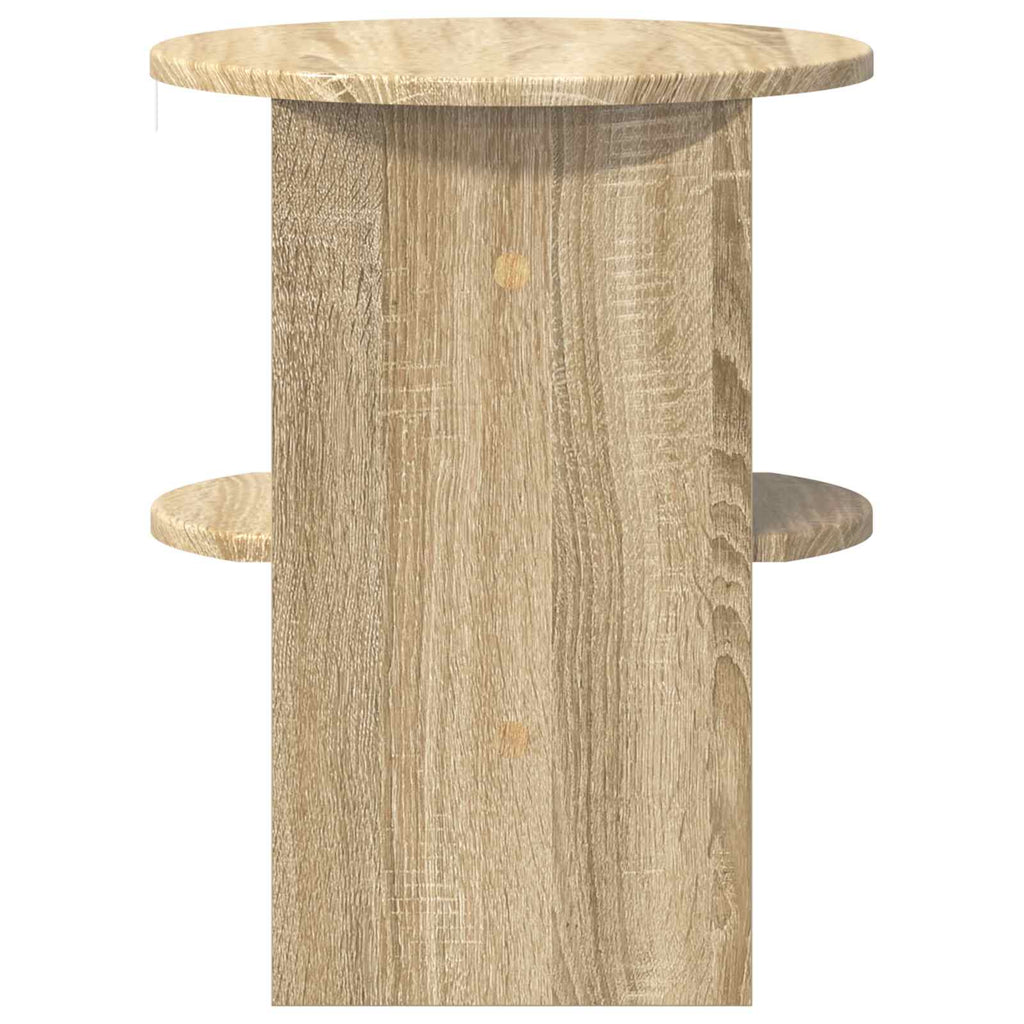 Seitenschrank 2 pcs Sonoma-Eiche Ø40 x 50 cm Holzwerkstoff