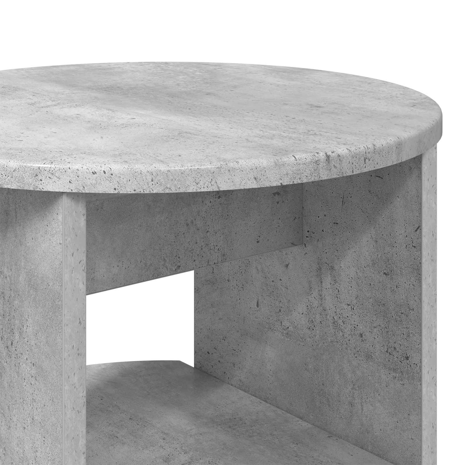 Seitenschrank 2 pcs Betongrau Ø40 x 50 cm Holzwerkstoff