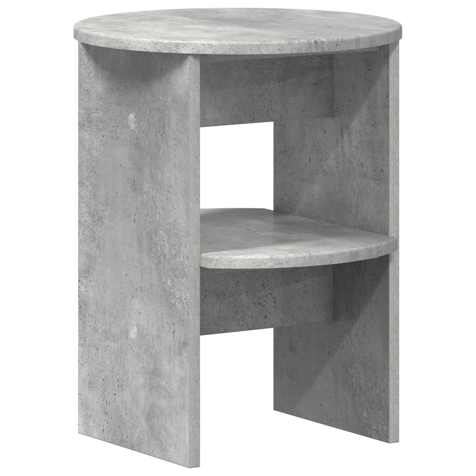 Seitenschrank 2 pcs Betongrau Ø40 x 50 cm Holzwerkstoff