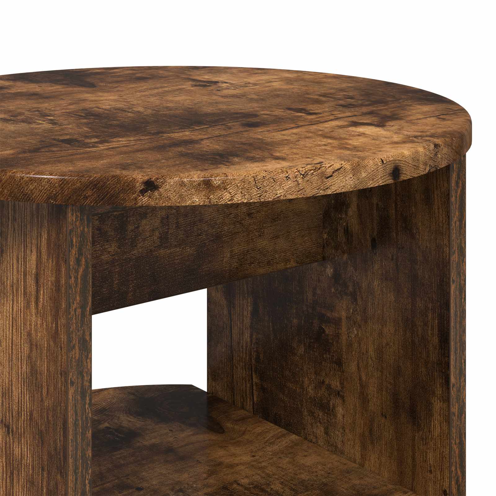 Seitenschrank Geräucherte Eiche Ø40 x 50 cm Holzwerkstoff