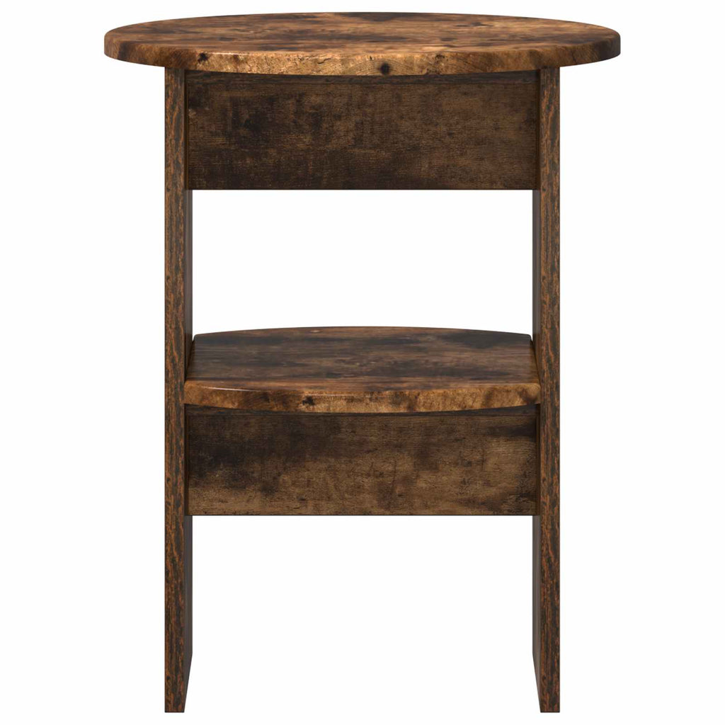 Seitenschrank 2 pcs Geräucherte Eiche Ø40 x 50 cm Holzwerkstoff