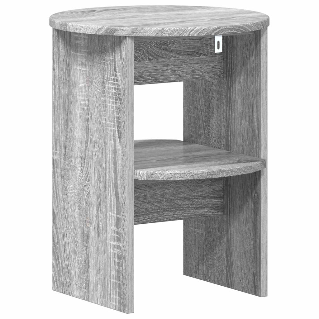 Seitenschrank 2 pcs Graues Sonoma Ø40 x 50 cm Holzwerkstoff