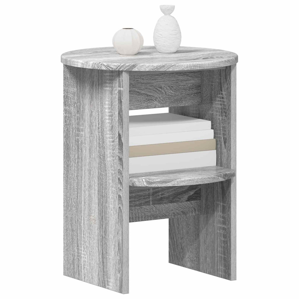 Seitenschrank 2 pcs Graues Sonoma Ø40 x 50 cm Holzwerkstoff