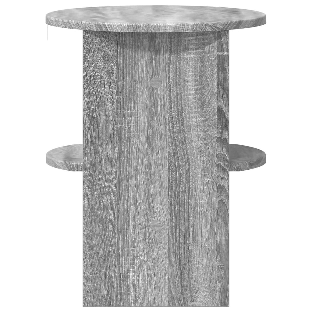 Seitenschrank 2 pcs Graues Sonoma Ø40 x 50 cm Holzwerkstoff