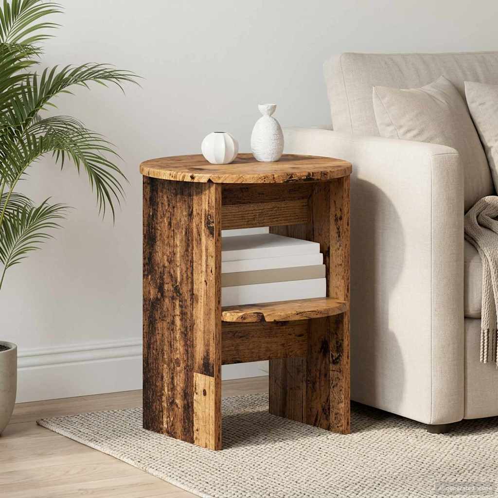 Seitenschrank Altholz Ø40 x 50 cm Holzwerkstoff