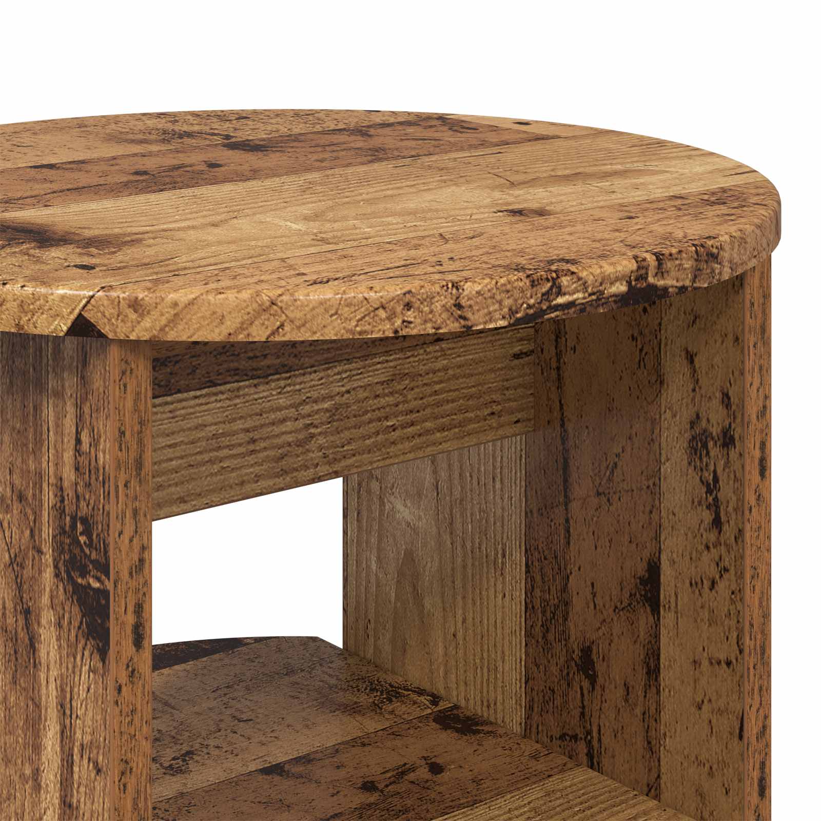 Seitenschrank 2 pcs Altholz Ø40 x 50 cm Holzwerkstoff