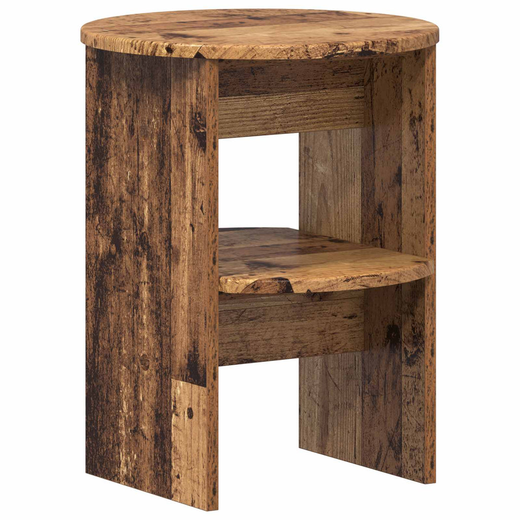 Seitenschrank 2 pcs Altholz Ø40 x 50 cm Holzwerkstoff