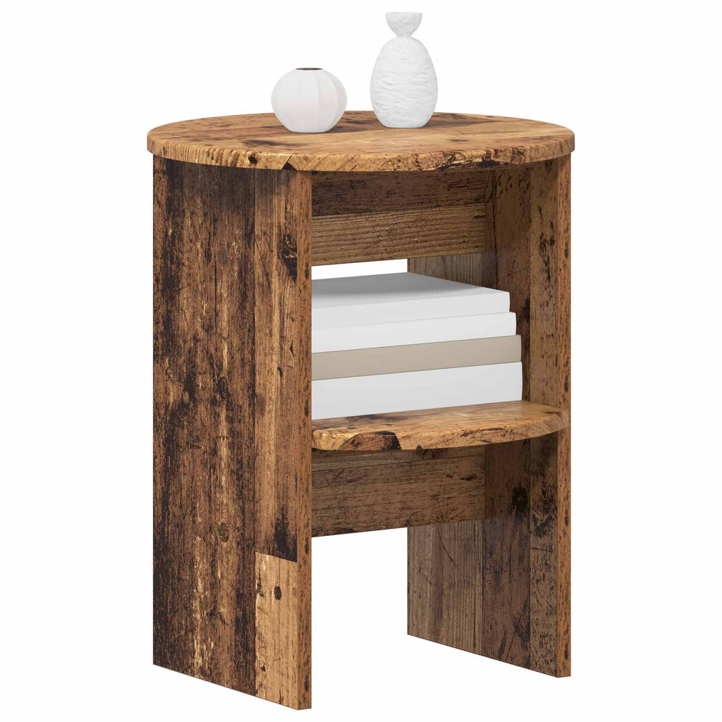 Seitenschrank 2 pcs Altholz Ø40 x 50 cm Holzwerkstoff