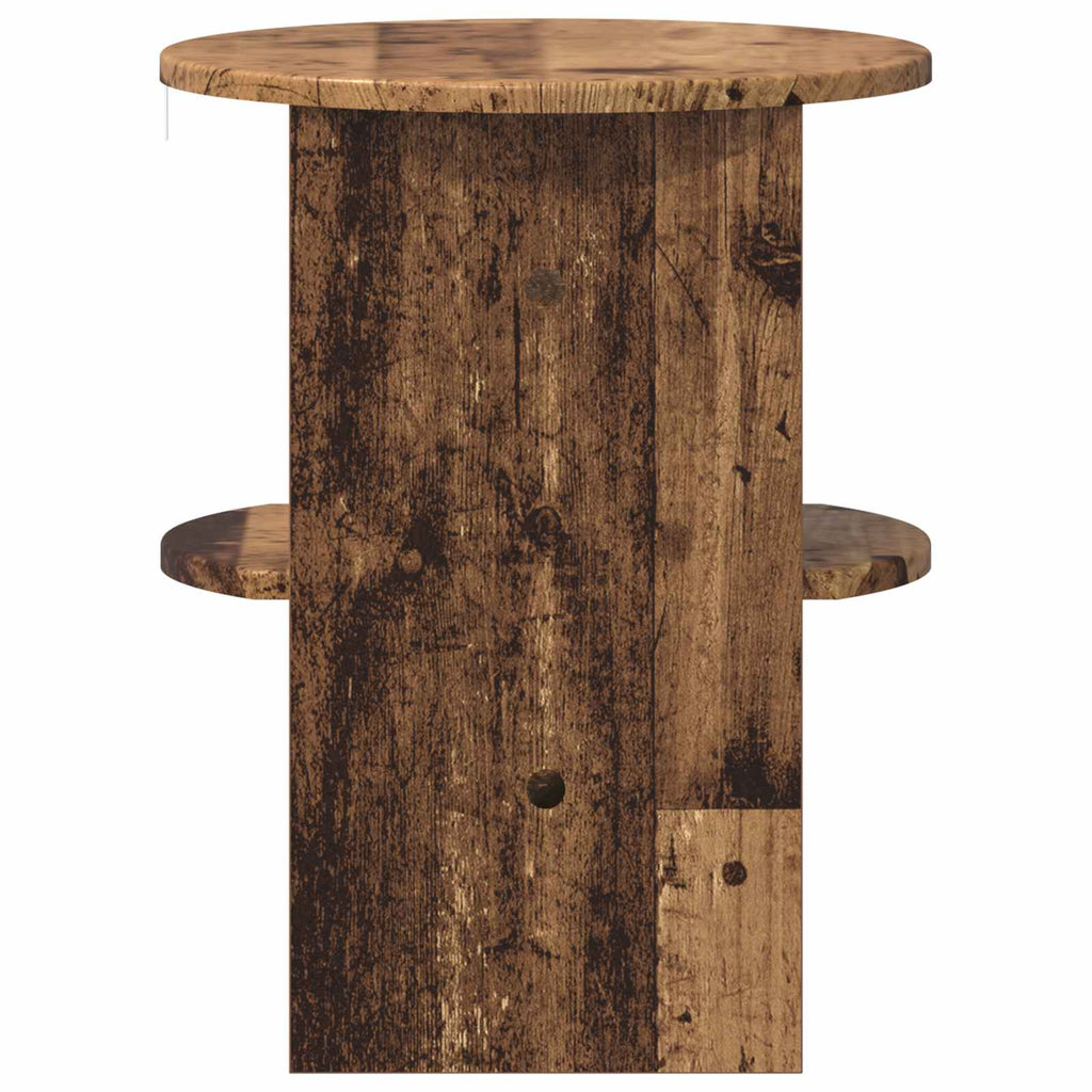 Seitenschrank 2 pcs Altholz Ø40 x 50 cm Holzwerkstoff