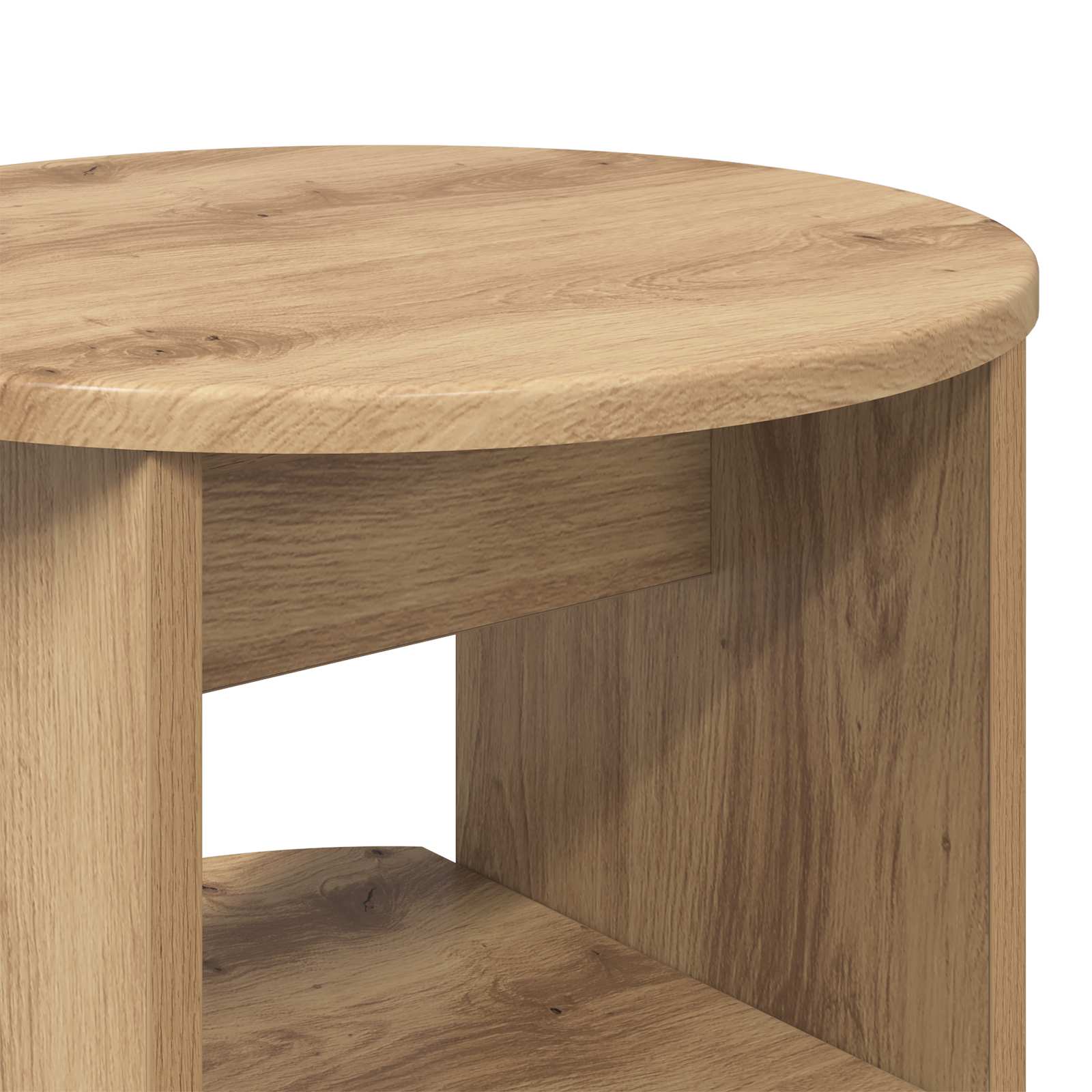 Seitenschrank 2 pcs Artisan-Eiche Ø40 x 50 cm Holzwerkstoff