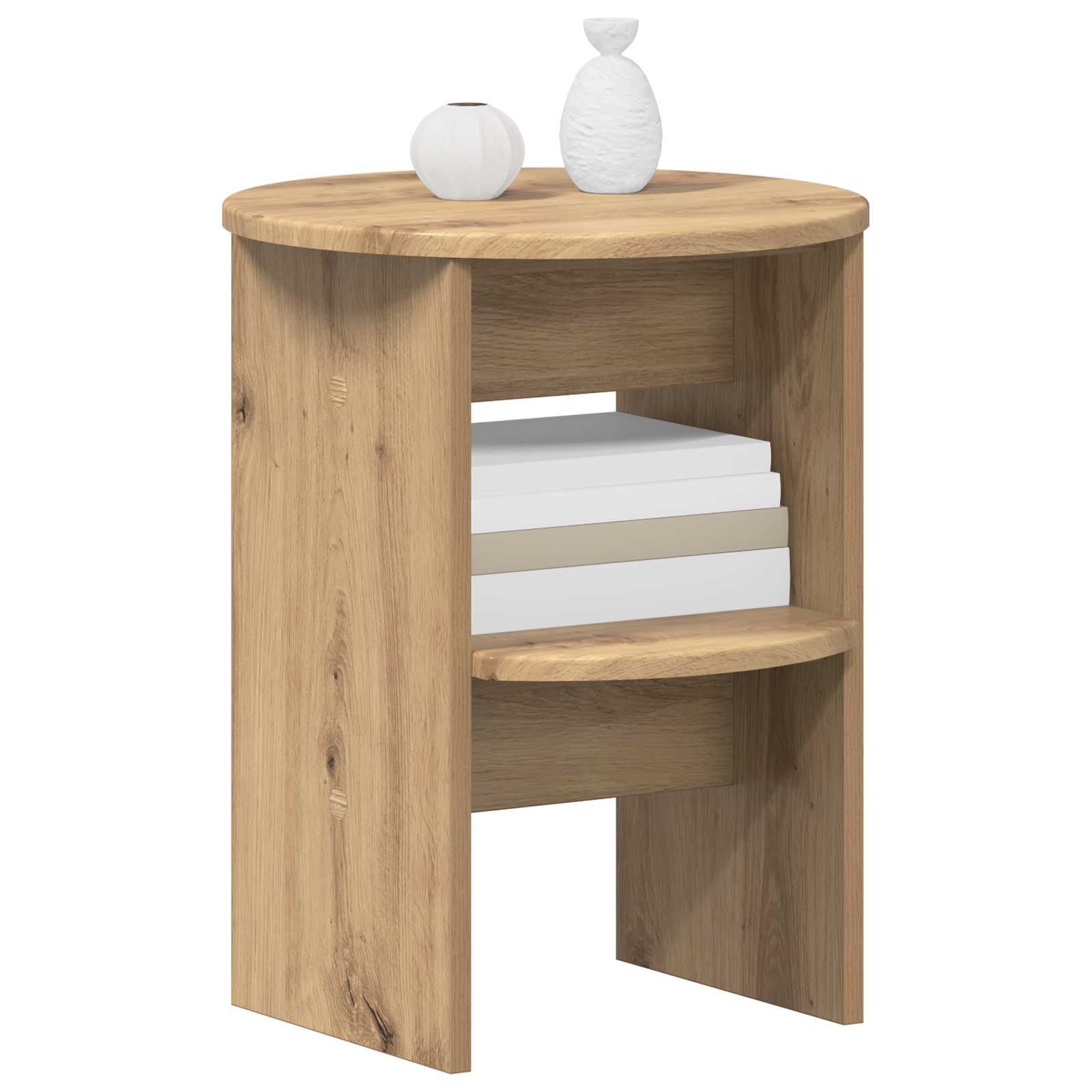 Seitenschrank 2 pcs Artisan-Eiche Ø40 x 50 cm Holzwerkstoff