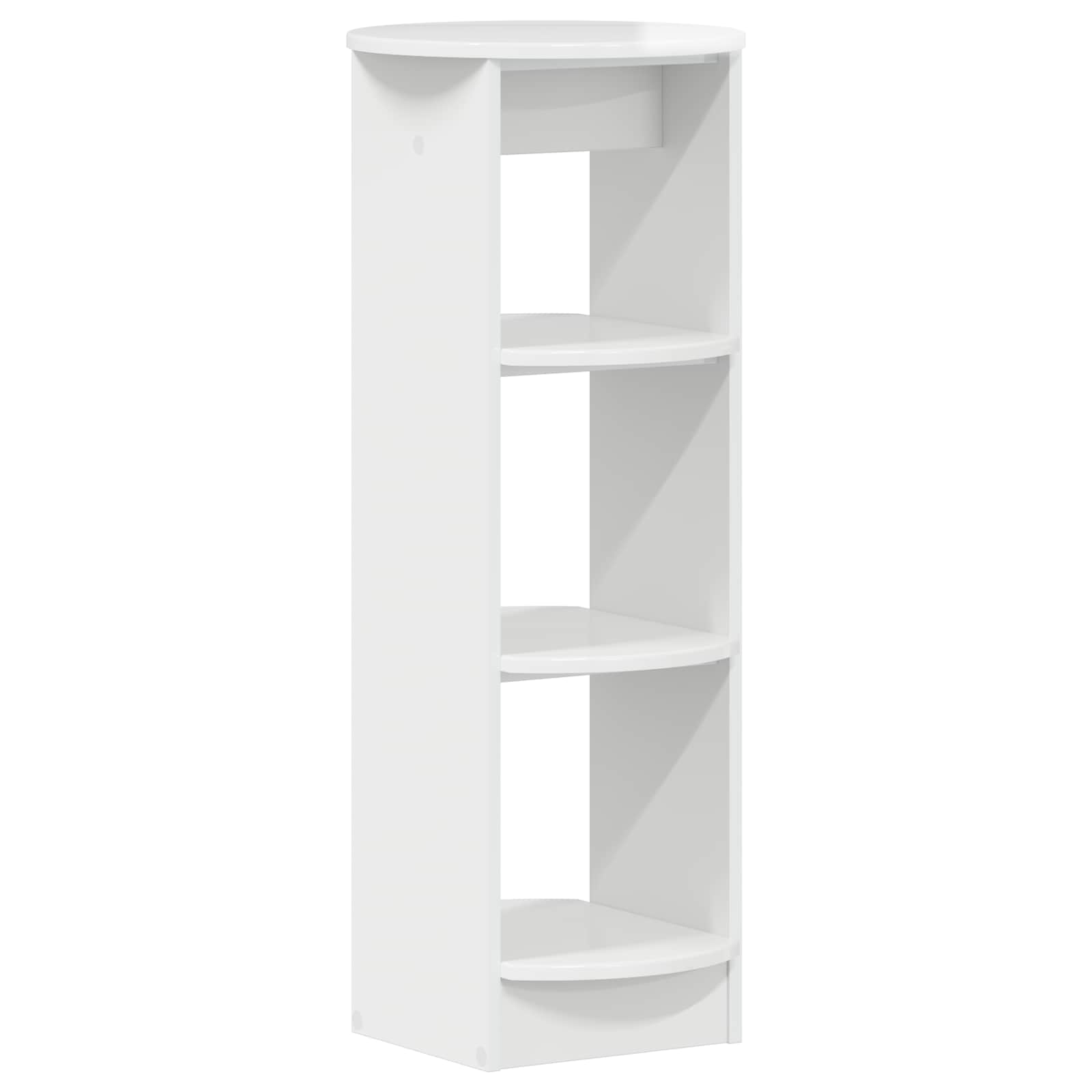 Seitenschrank Hochglanz Weiß 40 x 40 x 100 cm Holzwerkstoff