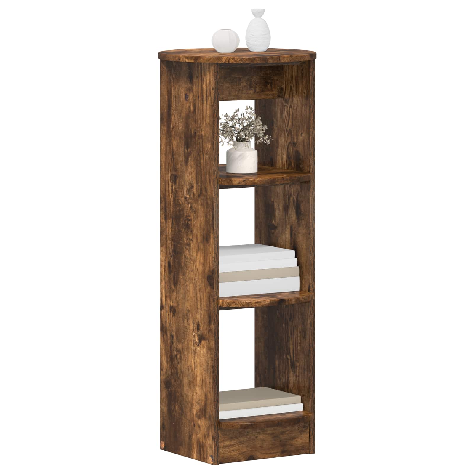 Seitenschrank Geräucherte Eiche 40 x 40 x 100 cm Holzwerkstoff