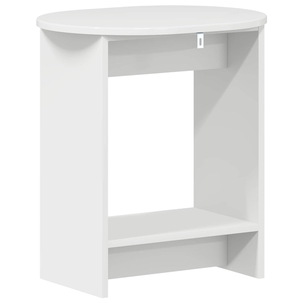 Beistelltisch Hochglanz Weiß 50 x 39,5 x 55 cm Holzwerkstoff