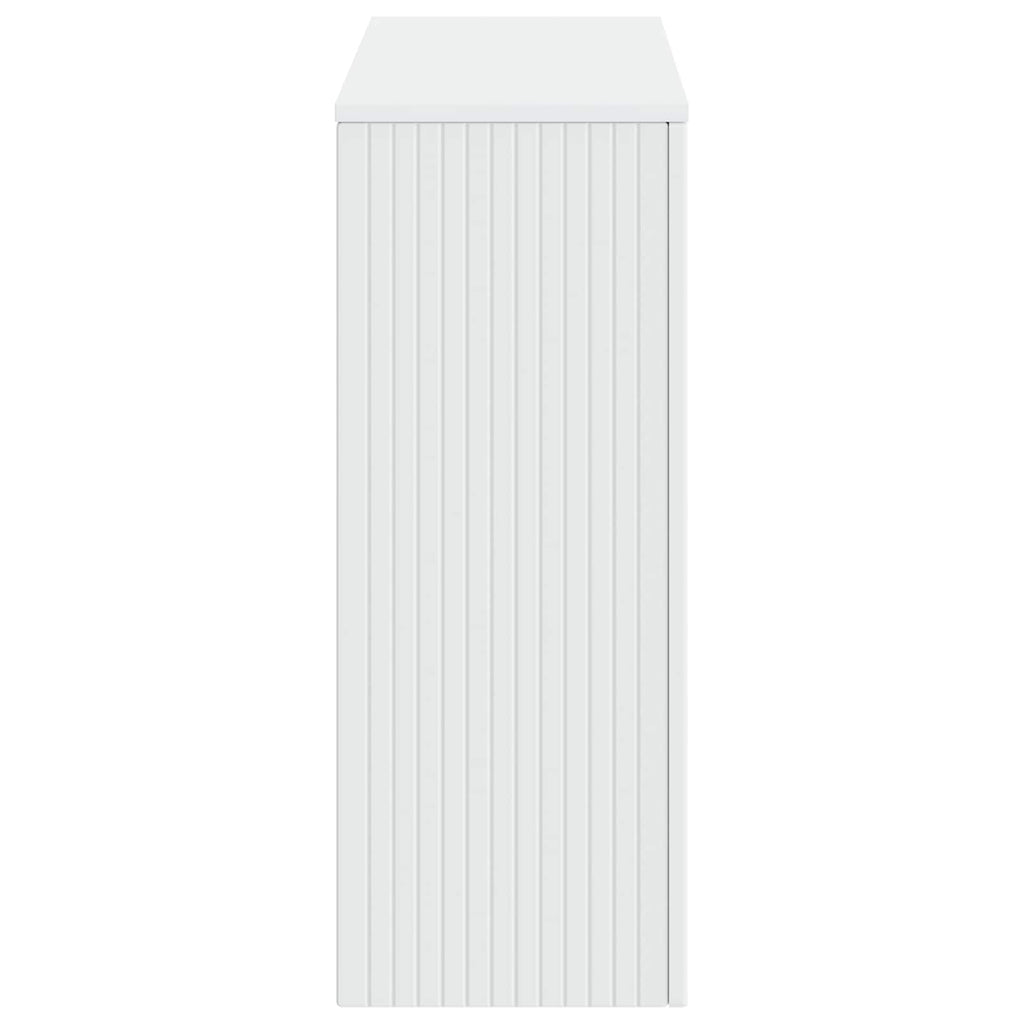 Konsolentisch Gestreift Weiß 101 x 29 x 74 cm Holzwerkstoff