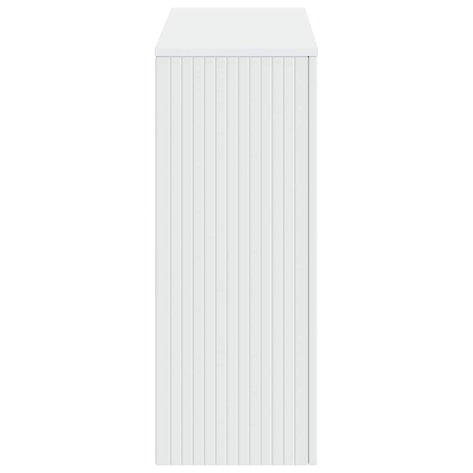 Konsolentisch Gestreift Weiß 101 x 29 x 74 cm Holzwerkstoff