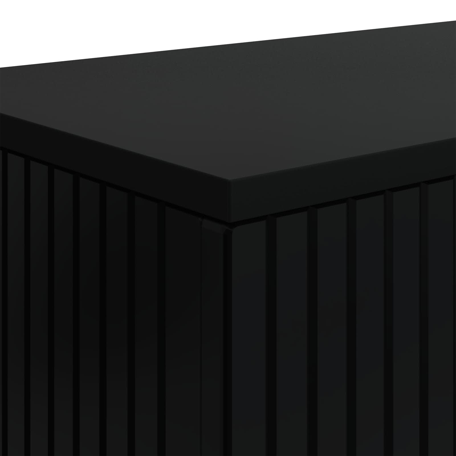 Konsolentisch Gestreift Schwarz 101 x 29 x 74 cm Holzwerkstoff