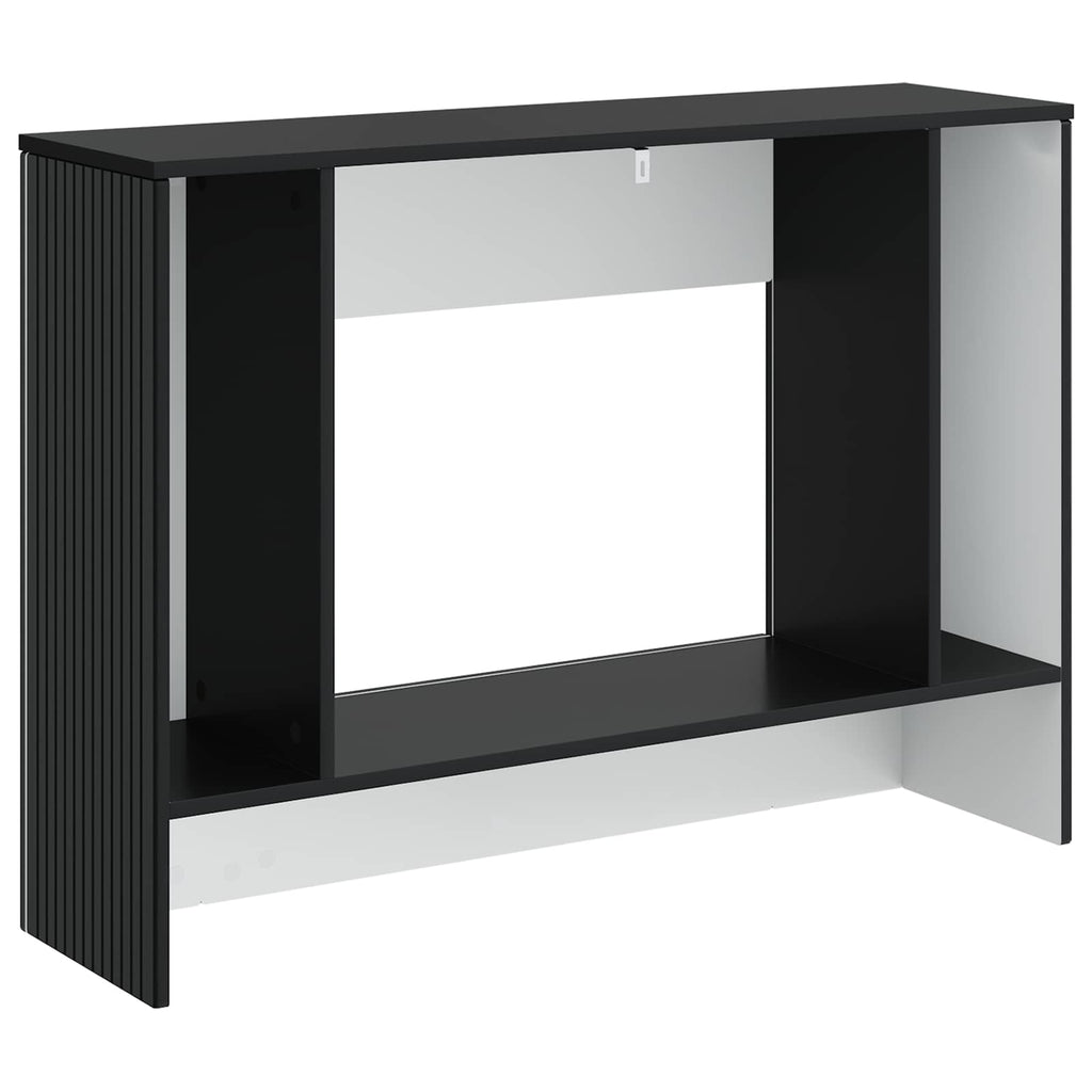 Konsolentisch Gestreift Schwarz 101 x 29 x 74 cm Holzwerkstoff